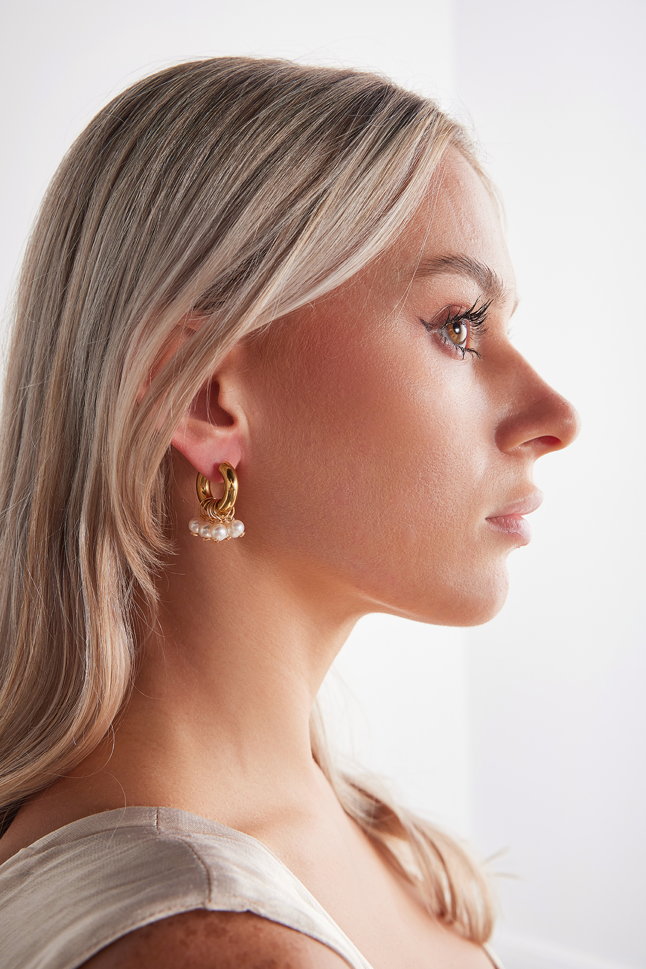 Women's Denim Confetti Headband - Gold | One Size | Adriana Pappas Designs