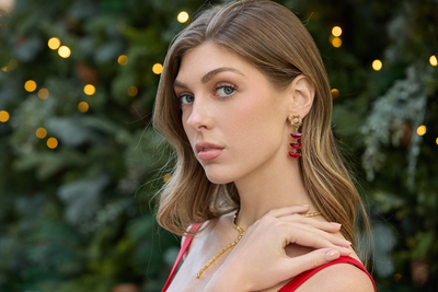 Ruby Supernova Earrings