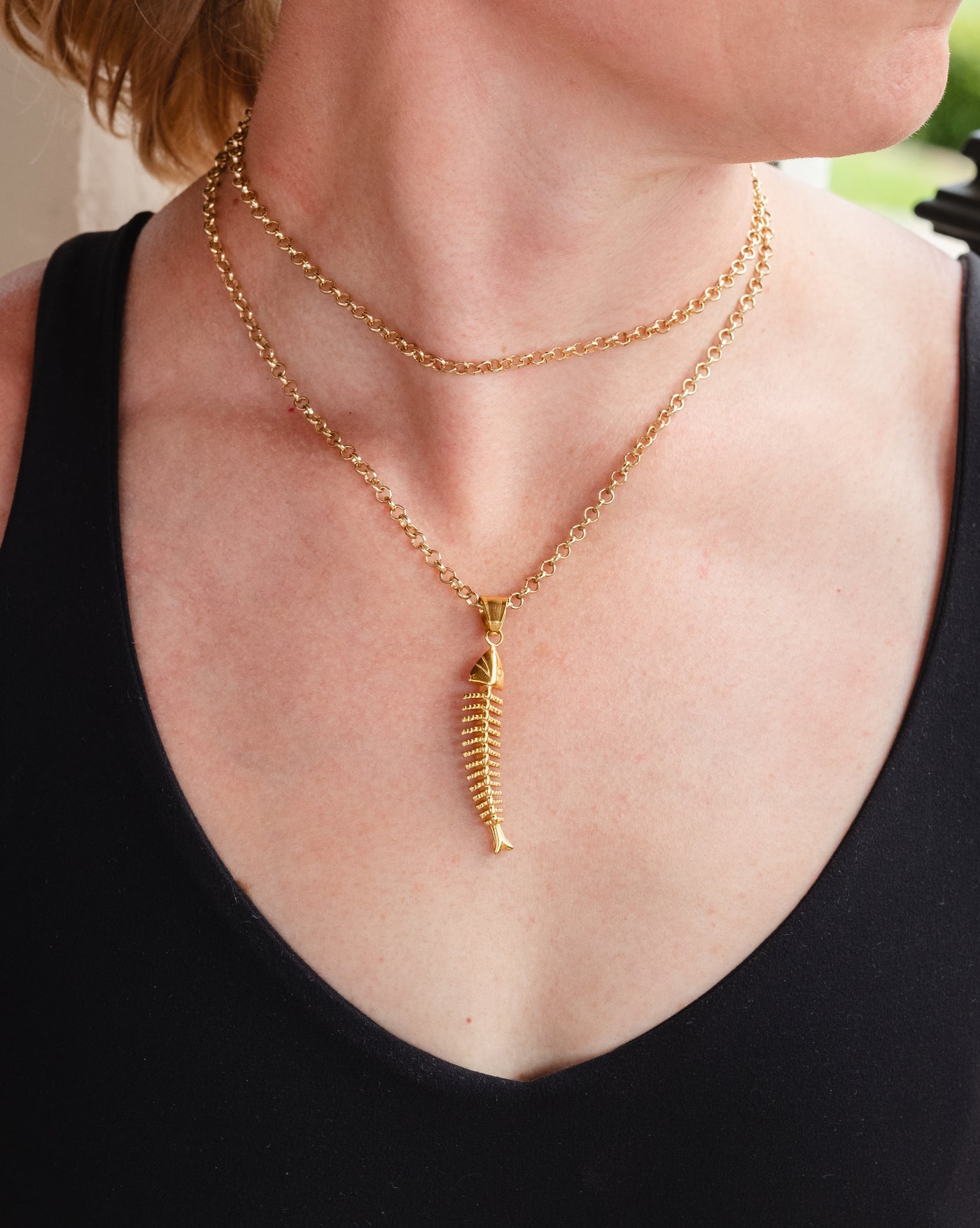 Fishbone Wrap Necklace