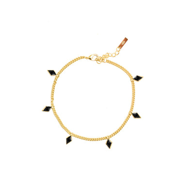 Crystal Kite Bracelet- Black