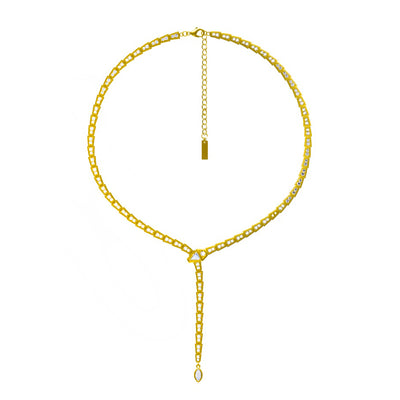 Crystal Slither Choker - 14k Gold