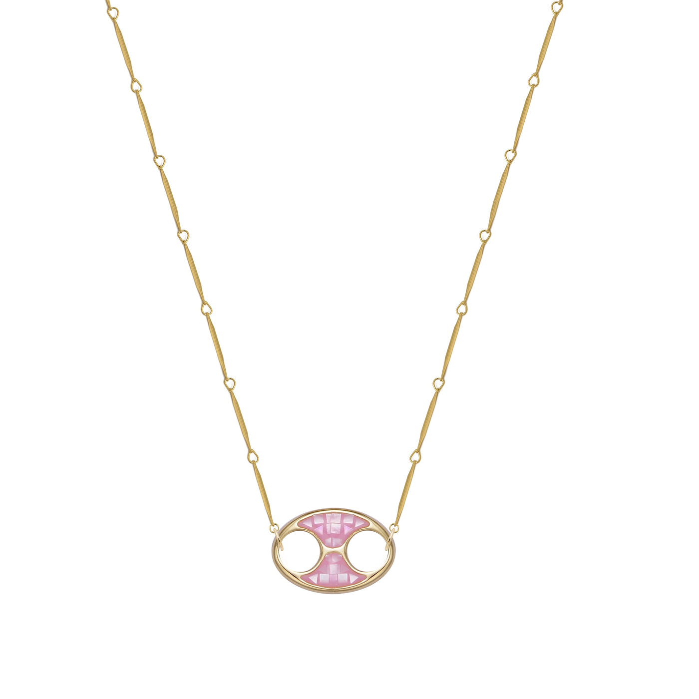 Mini Disco Necklace - Pink