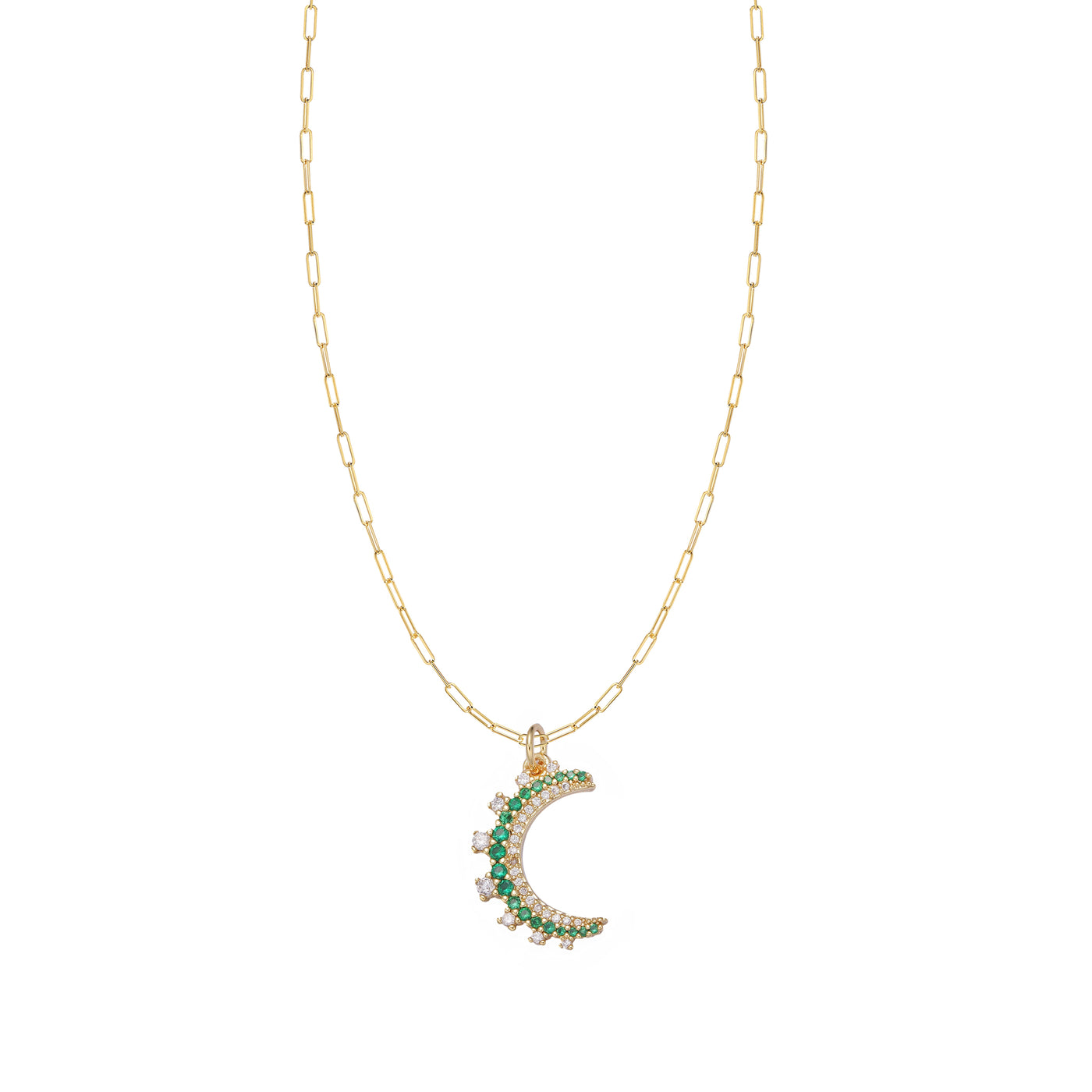 Emerald Moon Necklace