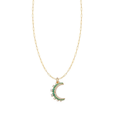 Emerald Moon Necklace